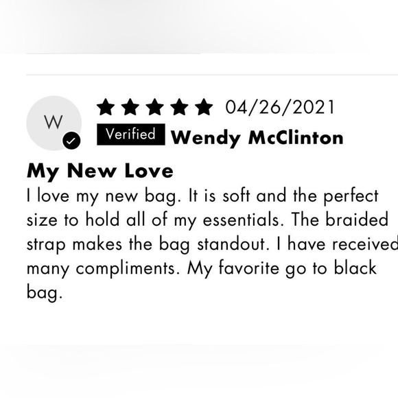 Jules Kae | NWT Zola Half Moon Vegan Leather Bag Black NWT - Picture 10 of 11